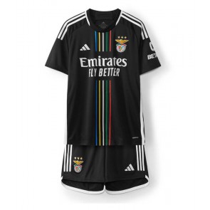 Benfica babykläder Bortatröja barn 2023-24 Korta ärmar (+ Korta byxor)
